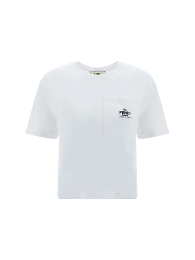 Shop Fendi Roma T-shirt In White