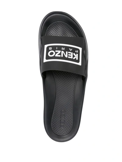 Shop Kenzo Pool Mules Shoes In Black