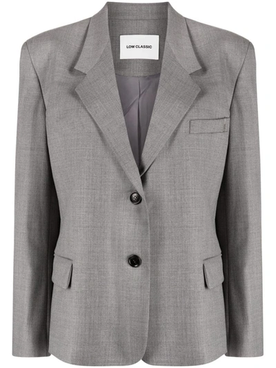 Shop Low Classic Classic Blazer Clothing In Grey
