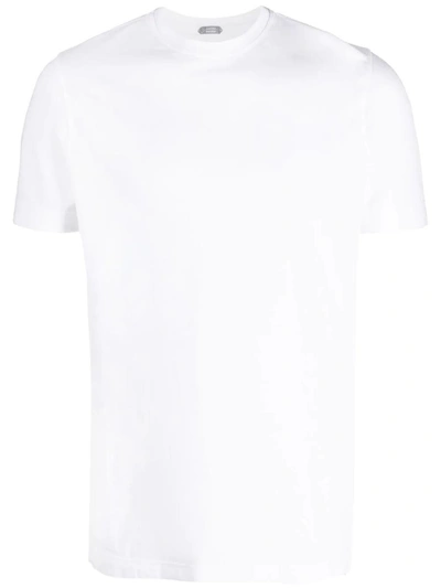 Shop Zanone Short Sleeves T-shirt Clothing In White
