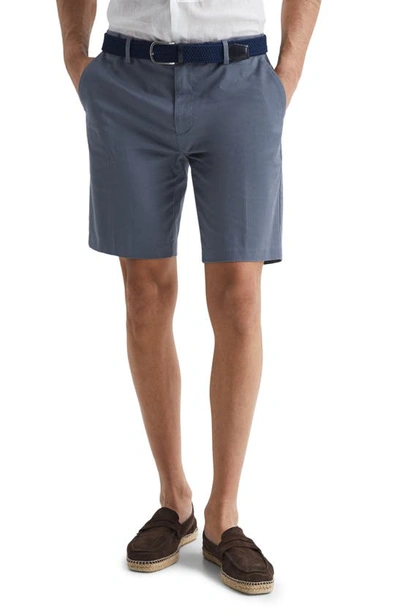 Shop Reiss Wicket Shorts In Airforce Blue