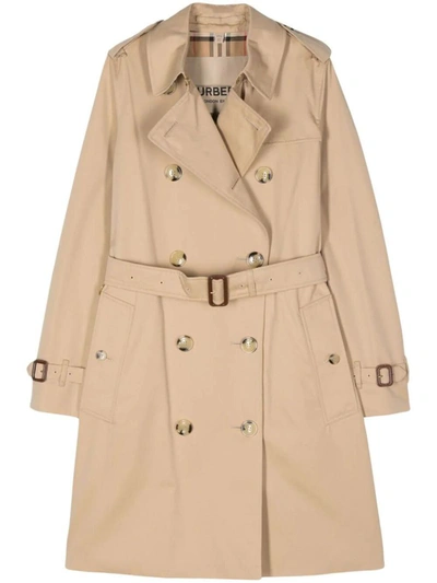 Shop Burberry Trench Clothing In Brown