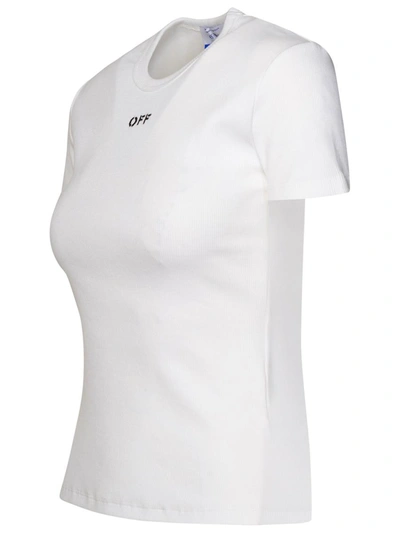 Shop Off-white White Cotton T-shirt