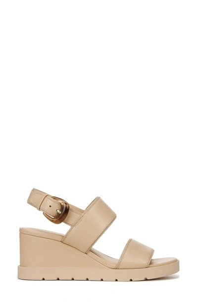 Shop Vince Roma Slingback Platform Wedge Sandal In Macadamia