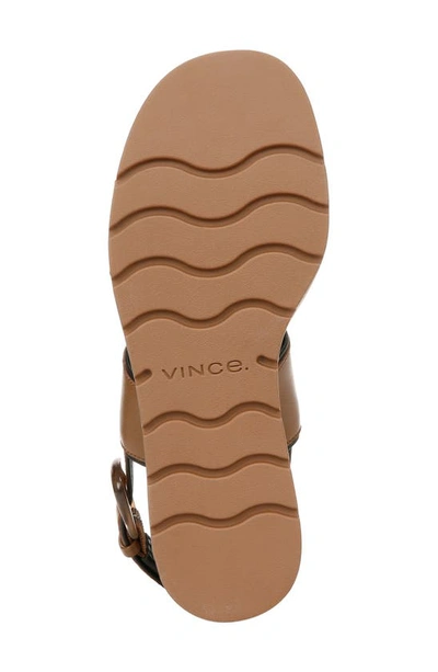 Shop Vince Roma Slingback Platform Wedge Sandal In Peanut