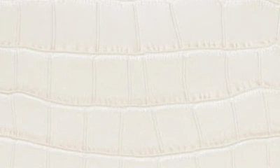 Maje Ecru Mini M Croc-embossed Leather Shoulder Bag 1 Size In Vanilla Ecru