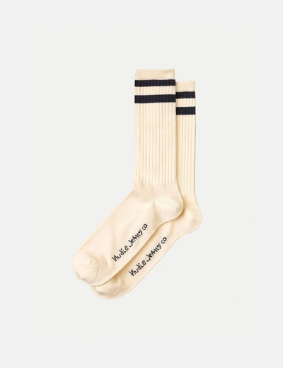Shop Nudie Jeans Nudie Amundsson Sport Socks In White