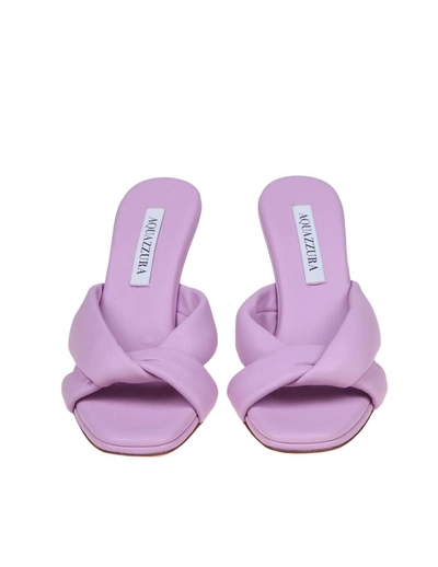 Shop Aquazzura Slip-on In Soft Leather In Pink