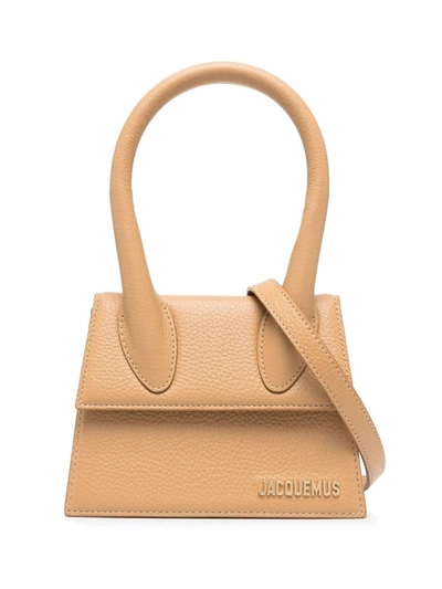 Shop Jacquemus 'le Chiquito Moyen' Bag In Camel