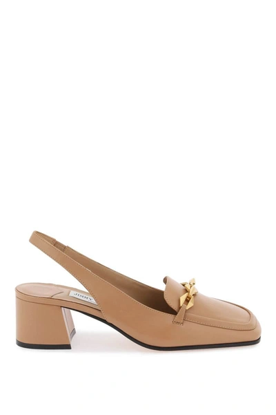 Shop Jimmy Choo Tilda 45 Slingback Pumps In Brown