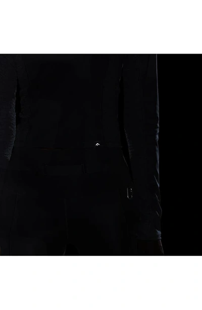 Shop Nike Trail Dri-fit Long Sleeve Running Top In Black/ Black/ Dark Smoke Grey