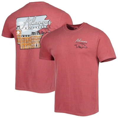 Shop Image One Crimson Arkansas Razorbacks Hyperlocal T-shirt