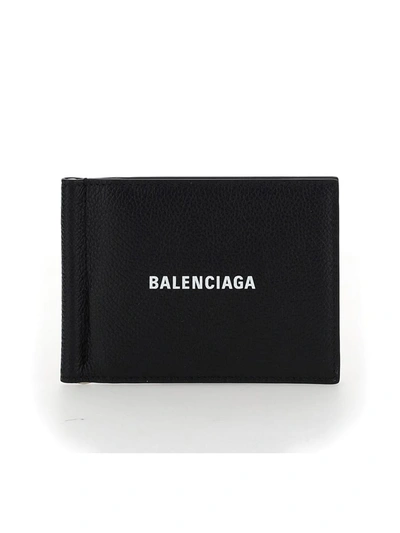 Shop Balenciaga Wallets In Black/l White