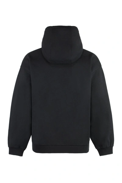 Shop Gucci Cotton Hoodie In Black