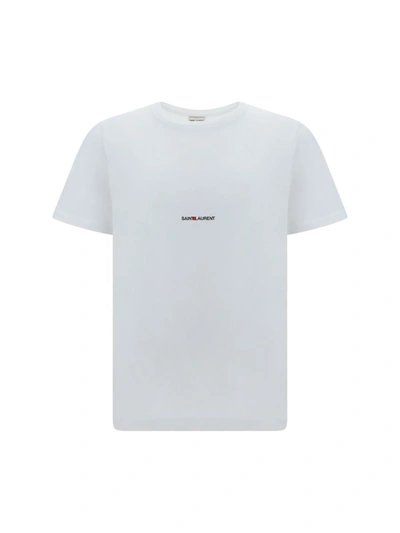 Shop Saint Laurent T-shirts In Blanc
