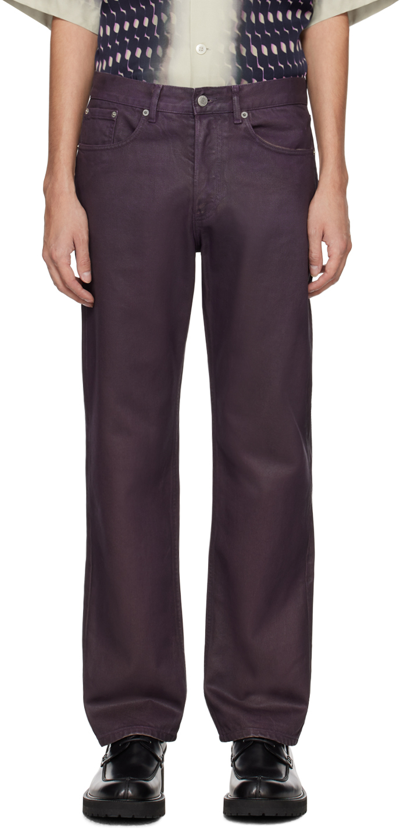 Shop Dries Van Noten Purple Five-pocket Jeans In 401 Purple