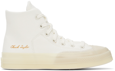 Shop Converse Off-white Chuck 70 Marquis Hi Sneakers In Vintage White/natura