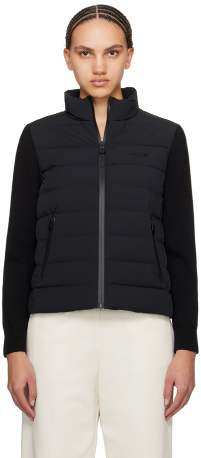 Mackage Oceane-city Light Down Mixed-media Puffer Jacket In Black
