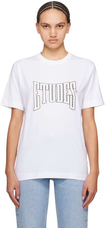 Etudes Studio White Wonder Boxing T-shirt In White