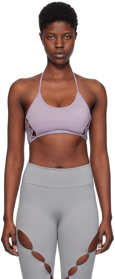 Shop Rui Ssense Exclusive Purple Sport Bra In Lilac