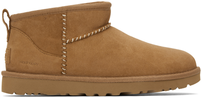 Shop Madhappy Brown Ugg Edition Ultra Mini Boots In Chestnut