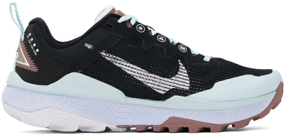 Shop Nike Black & Blue Wildhorse 8 Sneakers In Black/white-glacier