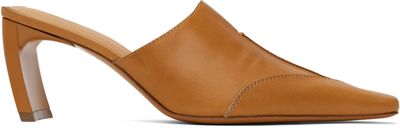 Knwls Tan Serpent Mules In Tan