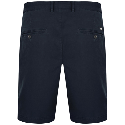 Hugo Boss Boss H-slice Stretch-cotton Shorts In Navy