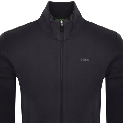 Boss Athleisure Boss Skaz Full Zip Sweatshirt Navy In Navy