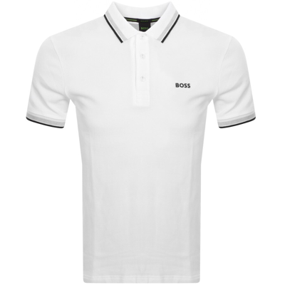 Shop Boss Athleisure Boss Paddy Polo T Shirt White