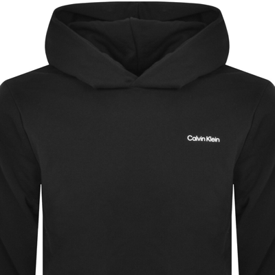Shop Calvin Klein Logo Hoodie Black