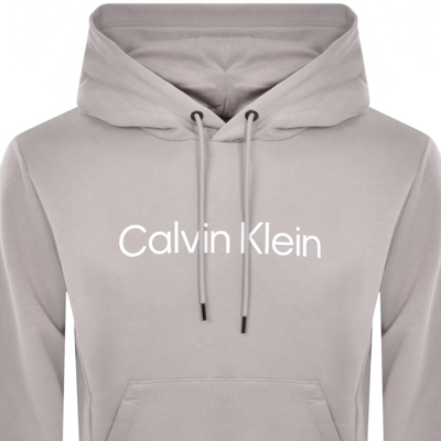 Shop Calvin Klein Cotton Comfort Hoodie Grey