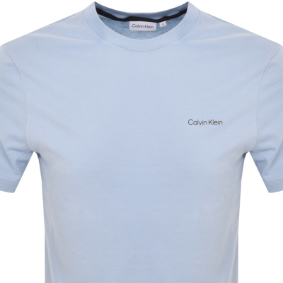Shop Calvin Klein Logo T Shirt Blue