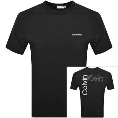 Shop Calvin Klein Logo T Shirt Black