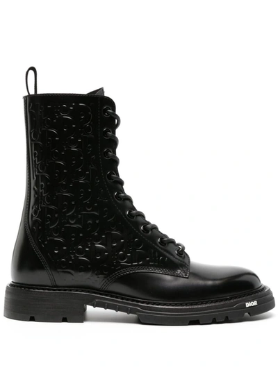 Shop Dior Homme Boots Black