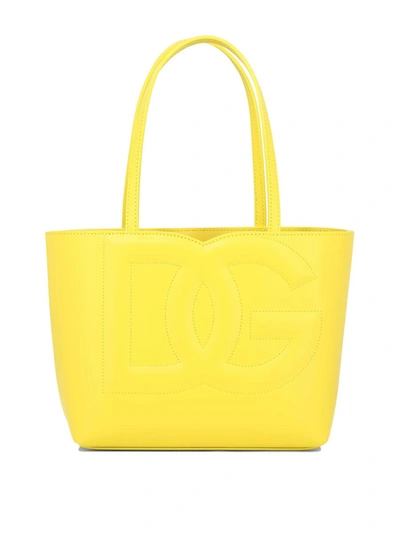 Shop Dolce & Gabbana "dg" Shoulder Bag In Yellow