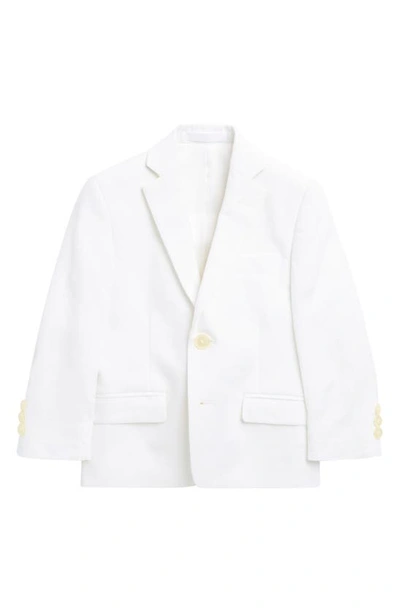 Shop Ralph Lauren Kids' Linen Blazer In White