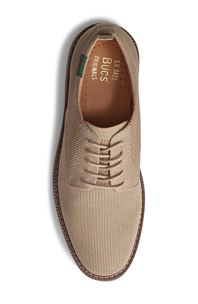 Shop G.h.bass Pasadena Plain Toe Knit Derby In Taupe