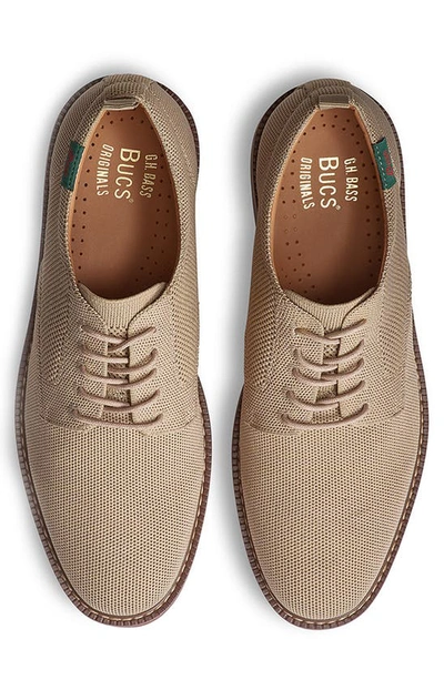 Shop G.h.bass Pasadena Plain Toe Knit Derby In Taupe