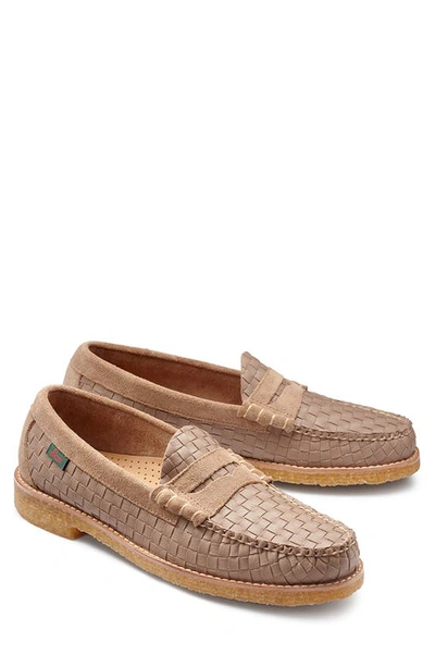 Shop G.h.bass Larson Woven Penny Loafer In Sand