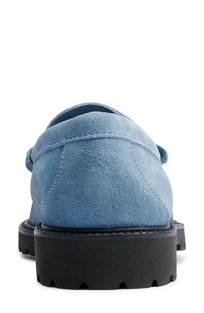 Bass Larson Lug Sole Loafer In Dusty Blue