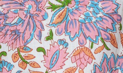 Shop Mille Vanessa Ruffle Detail Cotton Blouse In Avignon Floral