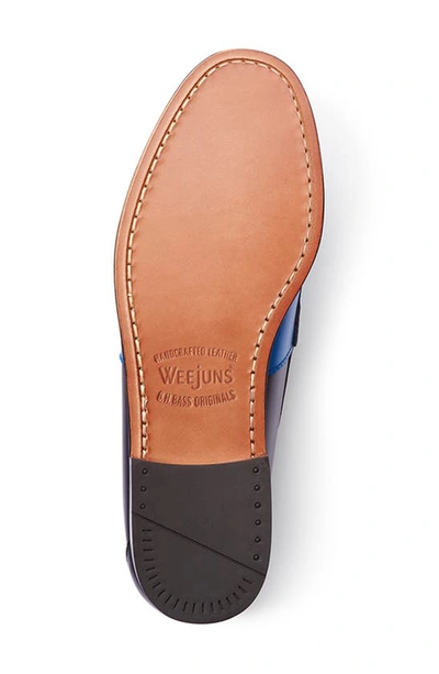 Shop G.h. Bass & Co. Logan Colorblock Penny Loafer In Navy/ Blue