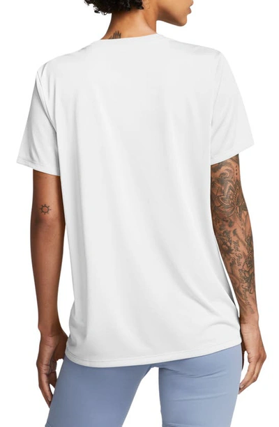Shop Nike Swoosh Dri-fit T-shirt In White