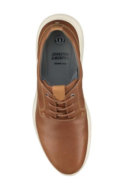 Johnston & Murphy Amherst Derby Sneaker In Tan Full Grain