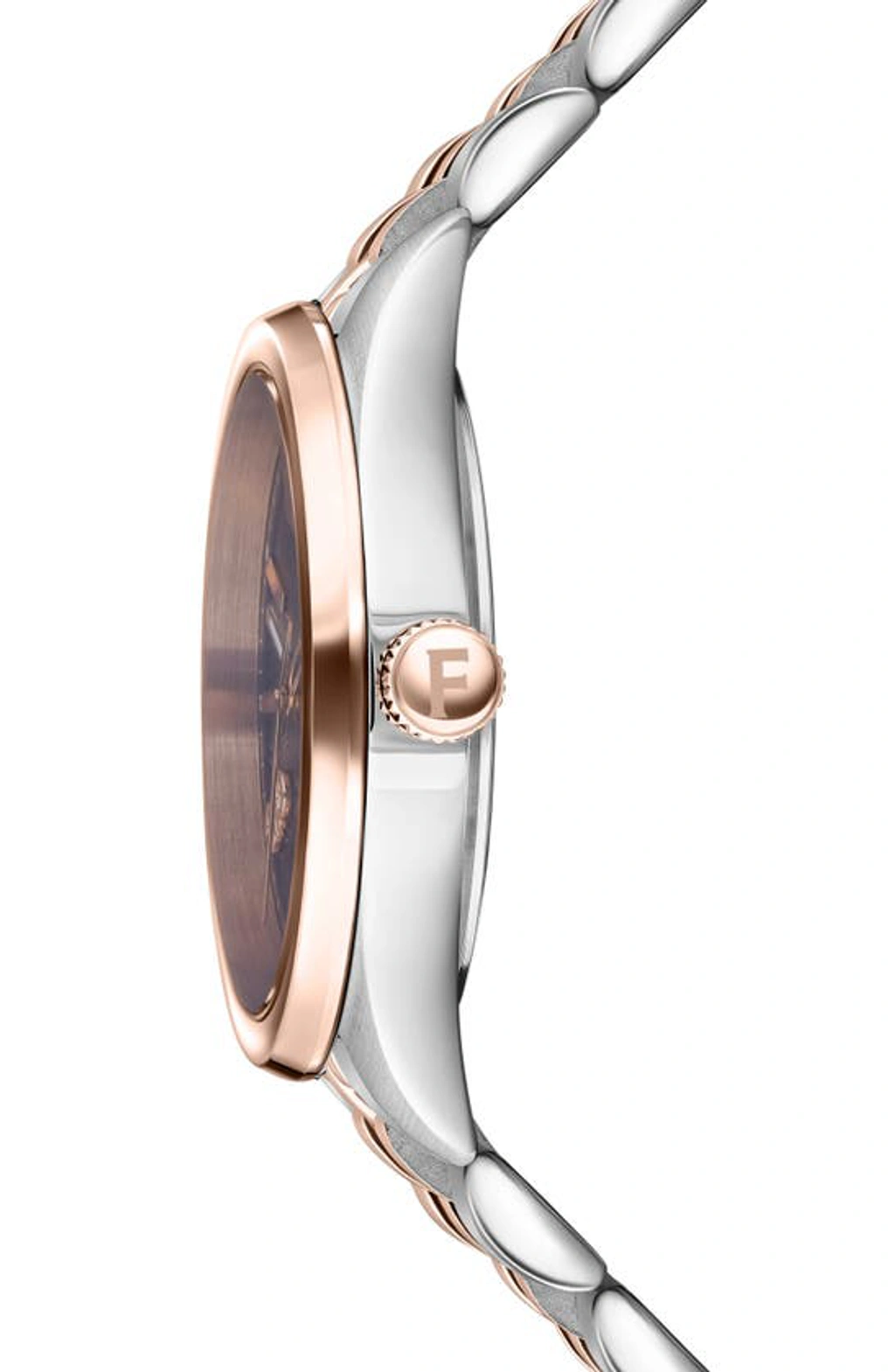 Ferragamo Classic Two-tone Guilloche Dial Bracelet Watch