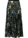 ERDEM floral print pleated skirt,DRYCLEANONLY