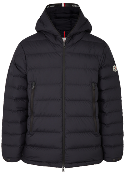 Shop Moncler Chambeyron Quilted Shell Jacket In Navy
