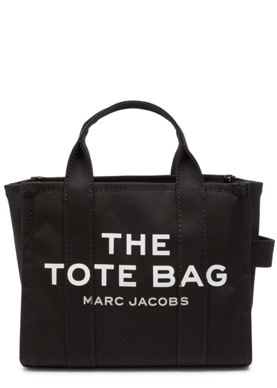 Shop Marc Jacobs The Tote Small Canvas Tote In Black