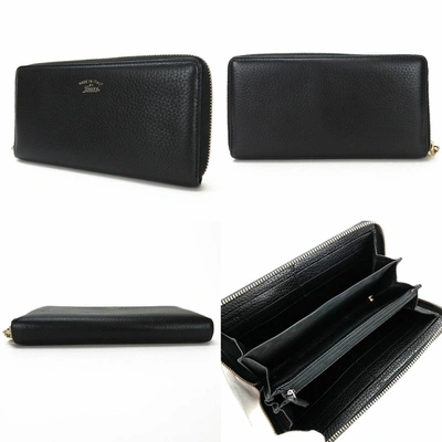 Shop Gucci Bamboo Black Leather Wallet  ()